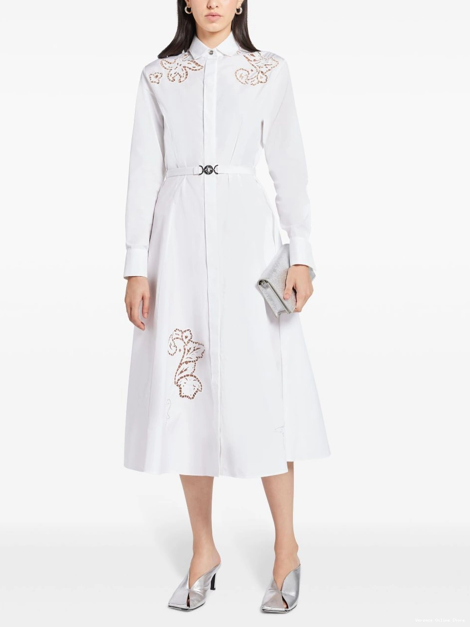 Affordable shirt dress Versace Women embroidered Sangallo 0808